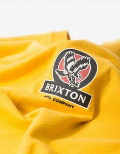 Brixton Reach T Shirt - Athletic Gold