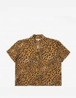 Clothing Brixton Women's Ryder Short Sleeve Woven Shirt - Leopard