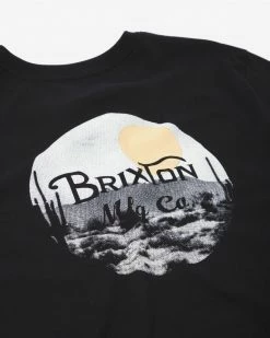 Brixton Wheeler II T Shirt - Black/Blonde