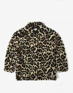 Brixton Women's Bern Coat - Large Leopard