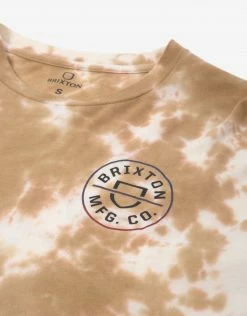 Brixton Women's Crest Long Sleeve Skimmer T-Shirt - Lion/Off White Cloud Wash