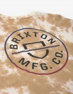Brixton Women's Crest Long Sleeve Skimmer T-Shirt - Lion/Off White Cloud Wash