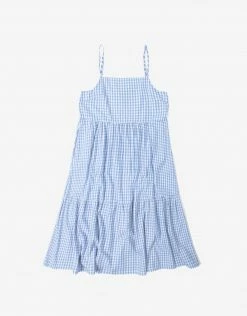 Clothing Brixton Women's Gingham Tier Dress - Casa Blanca Blue