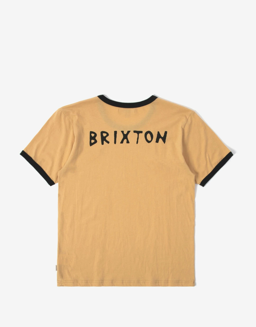 Brixton Women's New Wave Vintage Ringer T Shirt - Sand 2 Brixton Women's New Wave Vintage Ringer T Shirt - Sand