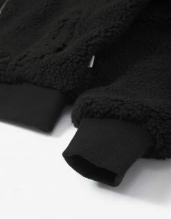 Brixton Women's Utopia Sherpa Bomber Jacket - Black Clothing