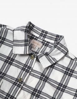 Brixton Women's Bowery Lightweight Flannel Shirt - Off White Clothing