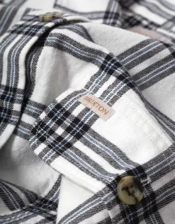 Brixton Women's Bowery Lightweight Flannel Shirt - Off White Clothing