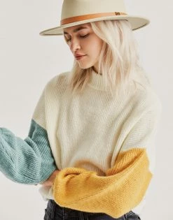 Brixton Women's Burning Up Sweatshirt - Off White Clothing