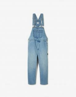 Brixton Women's Christina Crop Overall - Faded Indigo Clothing