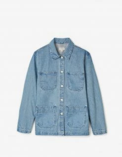 Brixton Women's Karen Chore Coat - Faded Indigo Clothing