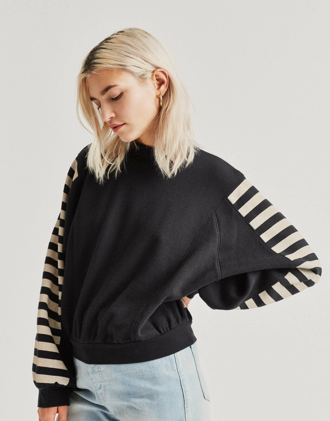 Brixton Women's Rhonda Fleece Sweatshirt - Black Clothing 3 Brixton Women's Rhonda Fleece Sweatshirt - Black Clothing