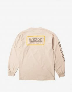 Brixton Palmer II Long Sleeve T Shirt - Sand