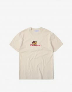 New Arrivals Butter Goods Bug Logo T Shirt - Cream