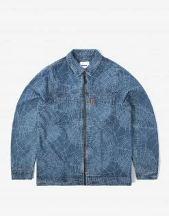 Butter Goods Web Denim Overshirt - Washed Indigo