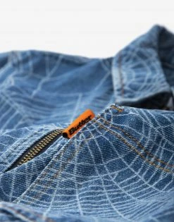 Butter Goods Web Denim Overshirt - Washed Indigo