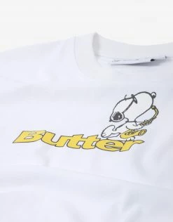 New Arrivals Butter Goods X Peanuts Jazz Logo T Shirt - White