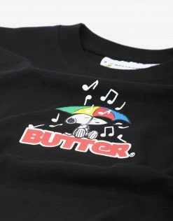 Butter Goods X Peanuts Umbrella T Shirt - Black