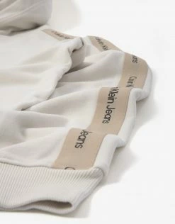 Calvin Klein Contrast Tape Shoulder Hood - Eggshell Clothing