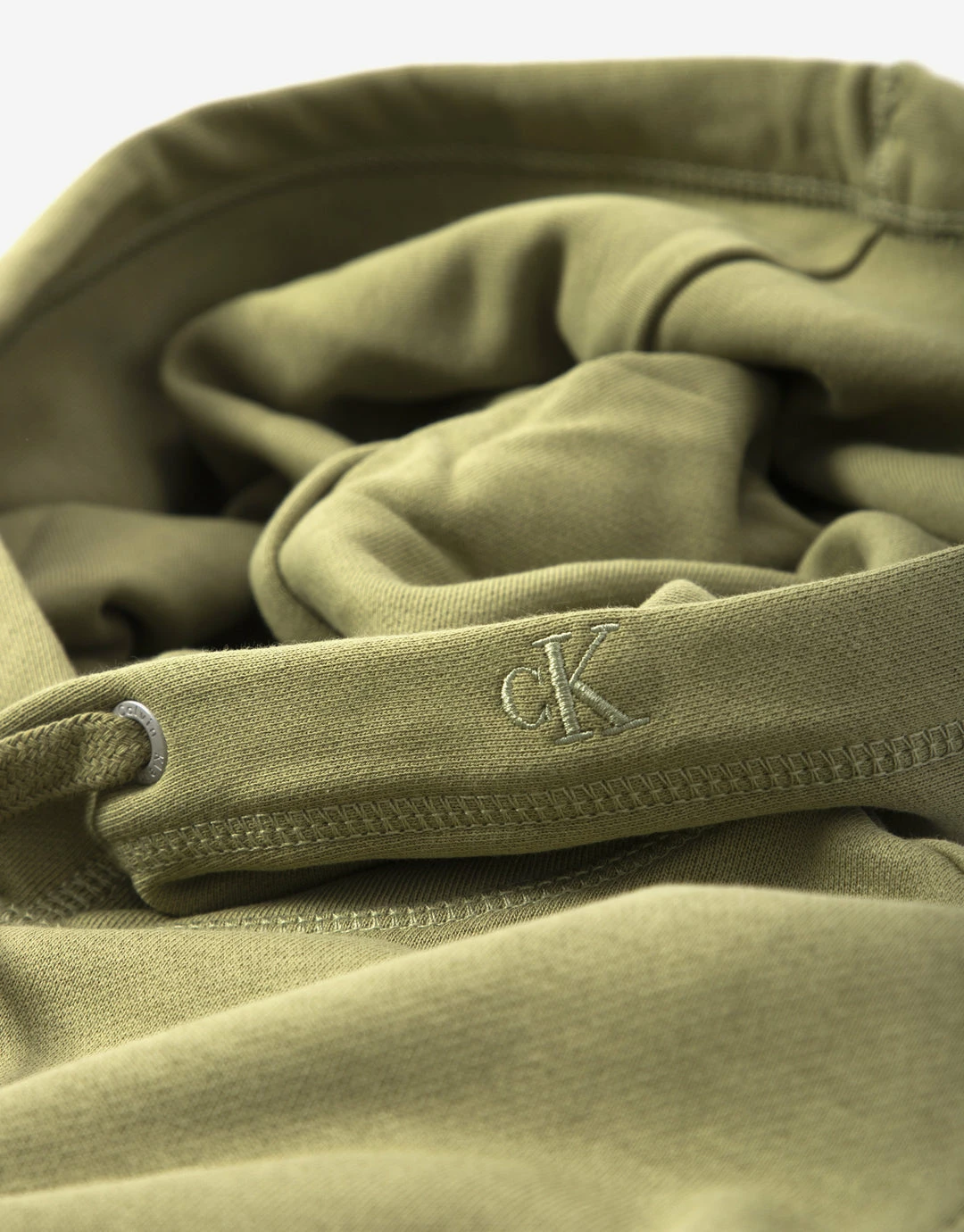 Calvin Klein Monogram Logo Hoody - Faded Olive Clothing 3 Calvin Klein Monogram Logo Hoody - Faded Olive Clothing