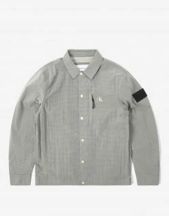 Calvin Klein Ripstop Overshirt - Eggshell
