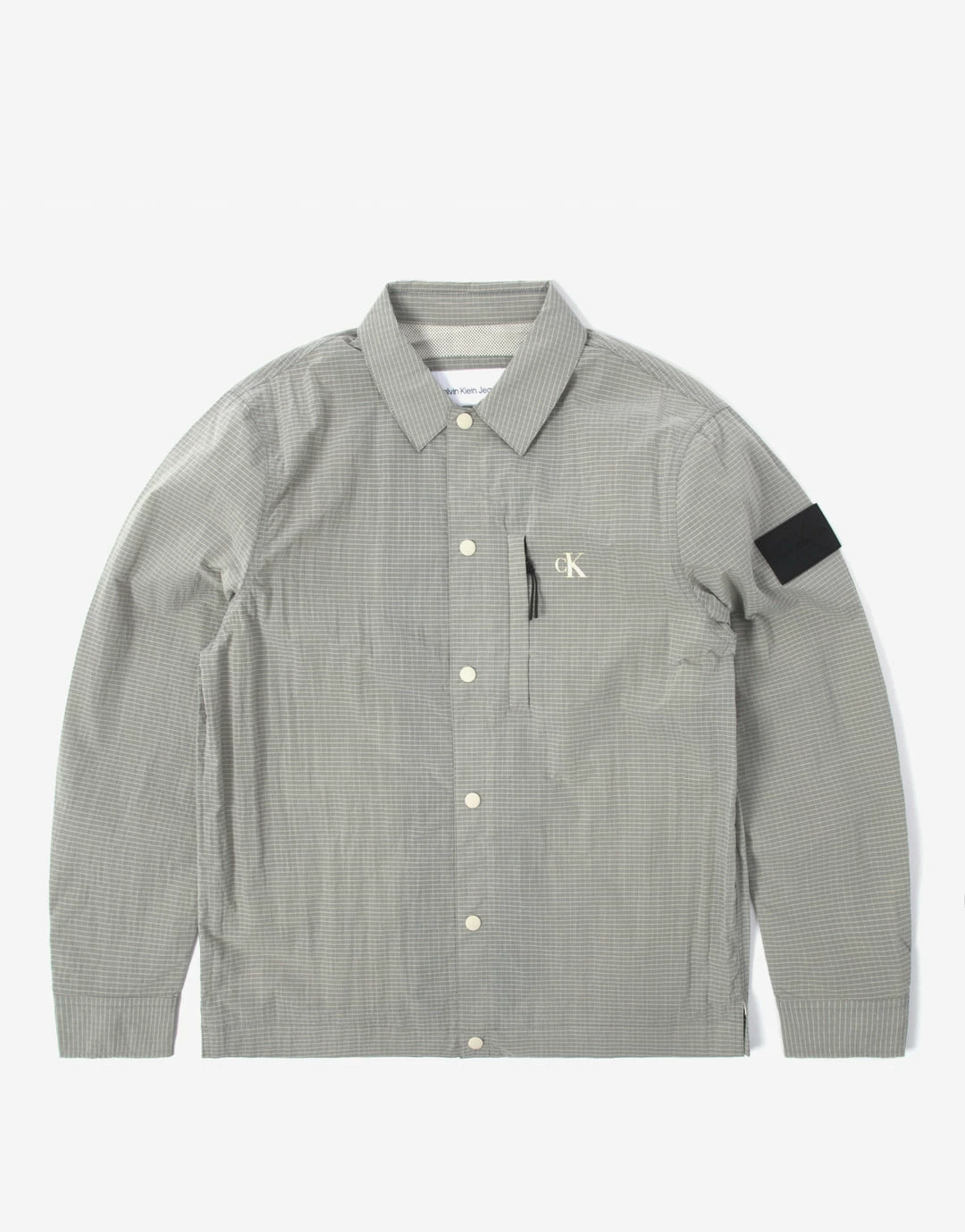 Calvin Klein Ripstop Overshirt - Eggshell 1 Calvin Klein Ripstop Overshirt - Eggshell