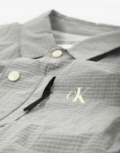 Calvin Klein Ripstop Overshirt - Eggshell