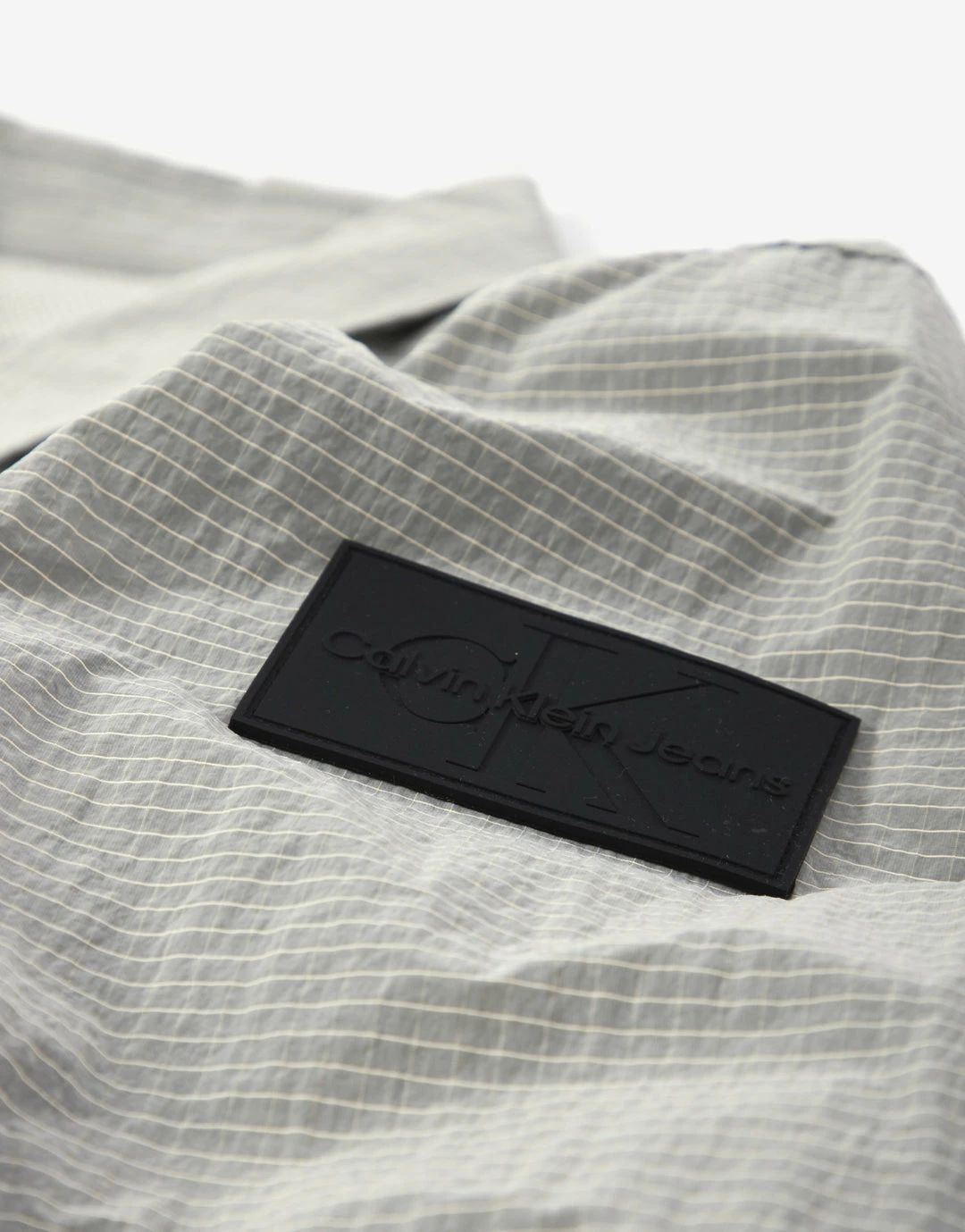 Calvin Klein Ripstop Overshirt - Eggshell 3 Calvin Klein Ripstop Overshirt - Eggshell