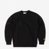 Carhartt WIP Chase Crewneck Sweatshirt - Black/Gold