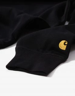 Carhartt WIP Chase Crewneck Sweatshirt - Black/Gold