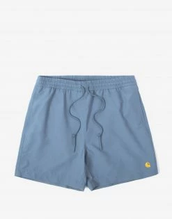 Carhartt WIP Chase Swim Trunk - Icy Water/Gold