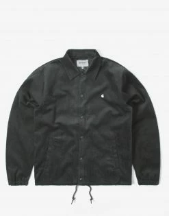 Carhartt WIP Corduroy Coach Jacket - Hemlock Green/Wax