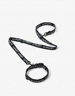 Carhartt WIP Dog Leash And Collar Set - Black/White