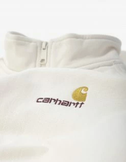 Carhartt WIP Half Zip American Script Sweat - Natural