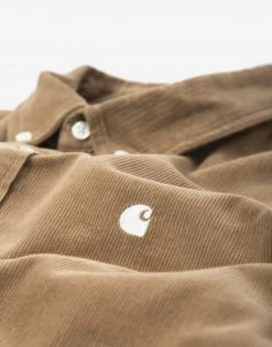 Carhartt WIP Madison Fine Cord Shirt - Nomad/White
