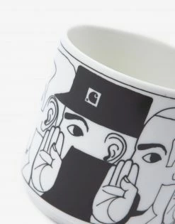 Carhartt WIP Whisper Mug - White/Black
