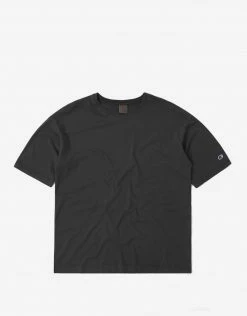 New Arrivals Champion Crewneck T Shirt - Black (Garment Dye)