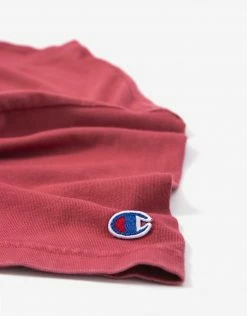 Champion Crewneck T Shirt - Red (Garment Dye)