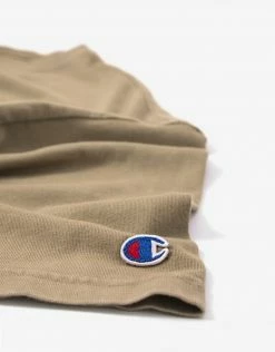 New Arrivals Champion Crewneck T Shirt - Toupe (Garment Dye)