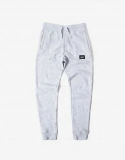 Chimp Athletic Badge Sweatpants - Light Oxford Grey