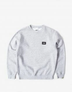 Chimp Athletic Badge Sweatshirt - Light Oxford Grey
