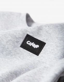 Chimp Athletic Badge Sweatshirt - Light Oxford Grey