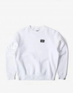 Chimp Athletic Badge Sweatshirt - White Clothing