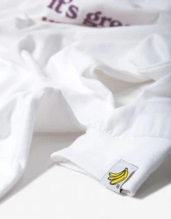 Chimp It's Great Up North Long Sleeve T Shirt - White/Sunrise