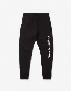 Chimp It's Great Up North Sweatpants - Black Clothing