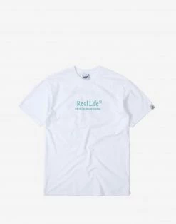 Chimp Real Life T Shirt - White Clothing
