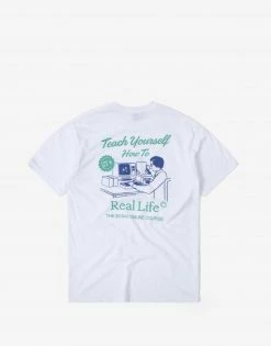 Chimp Real Life T Shirt - White Clothing