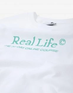 Chimp Real Life T Shirt - White Clothing