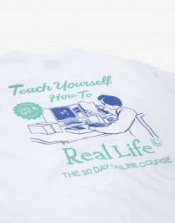 Chimp Real Life T Shirt - White Clothing