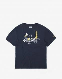 Columbia Path Lake II T Shirt - Collegiate Navy/Fieldcreek Graphic