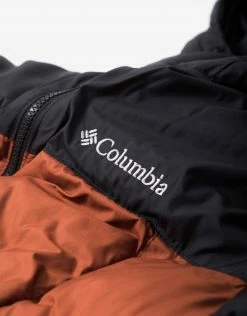 Columbia Pike Lake Hooded Jacket - Dark Amber/Black